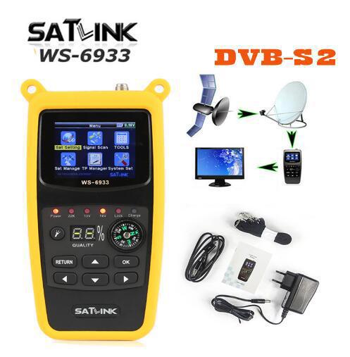 Satlink WS-6933 DVB-S2 Satellite Finder with Flashlight