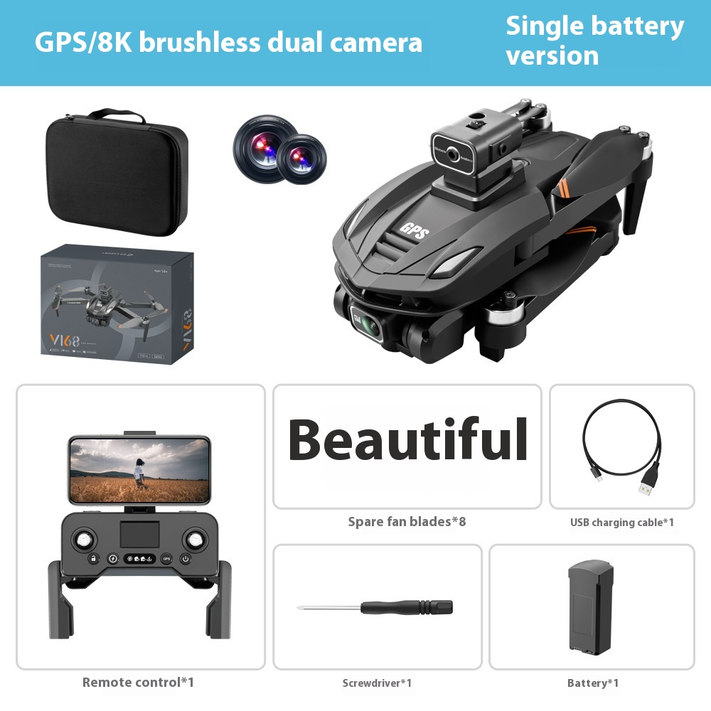 Intelligent 8K GPS Drone with Obstacle Avoidance