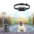 Petnology 2-in-1 Wireless Dog Fence and Training Collar Adjustable Wireless Fence for Dogs Waterproof & Secure Containment System with Remote Gray